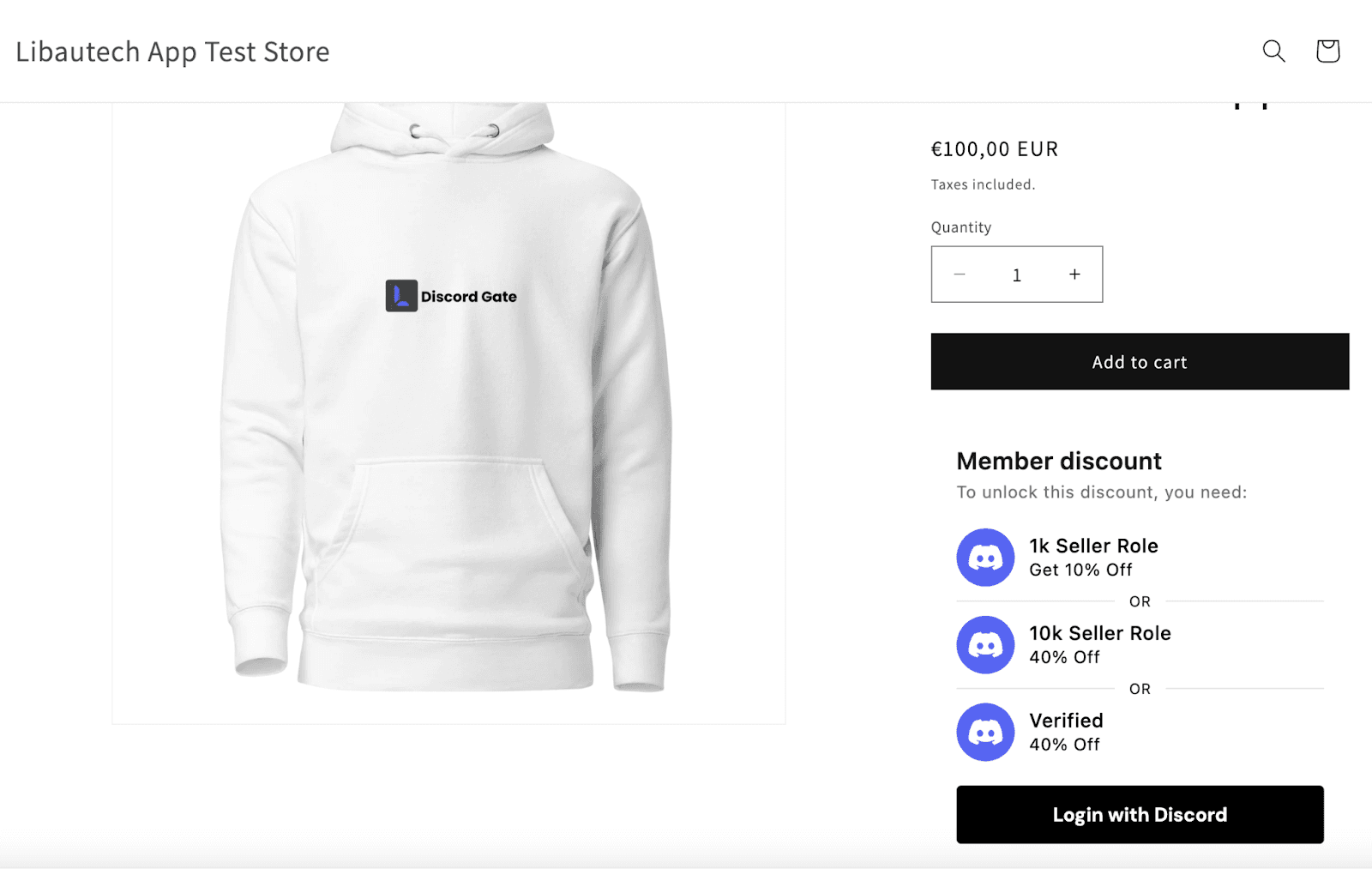 Discord Gate app seamlessly integrates with Discord, empowering merchants to offer exclusive in-store discounts based on customers' Discord roles.