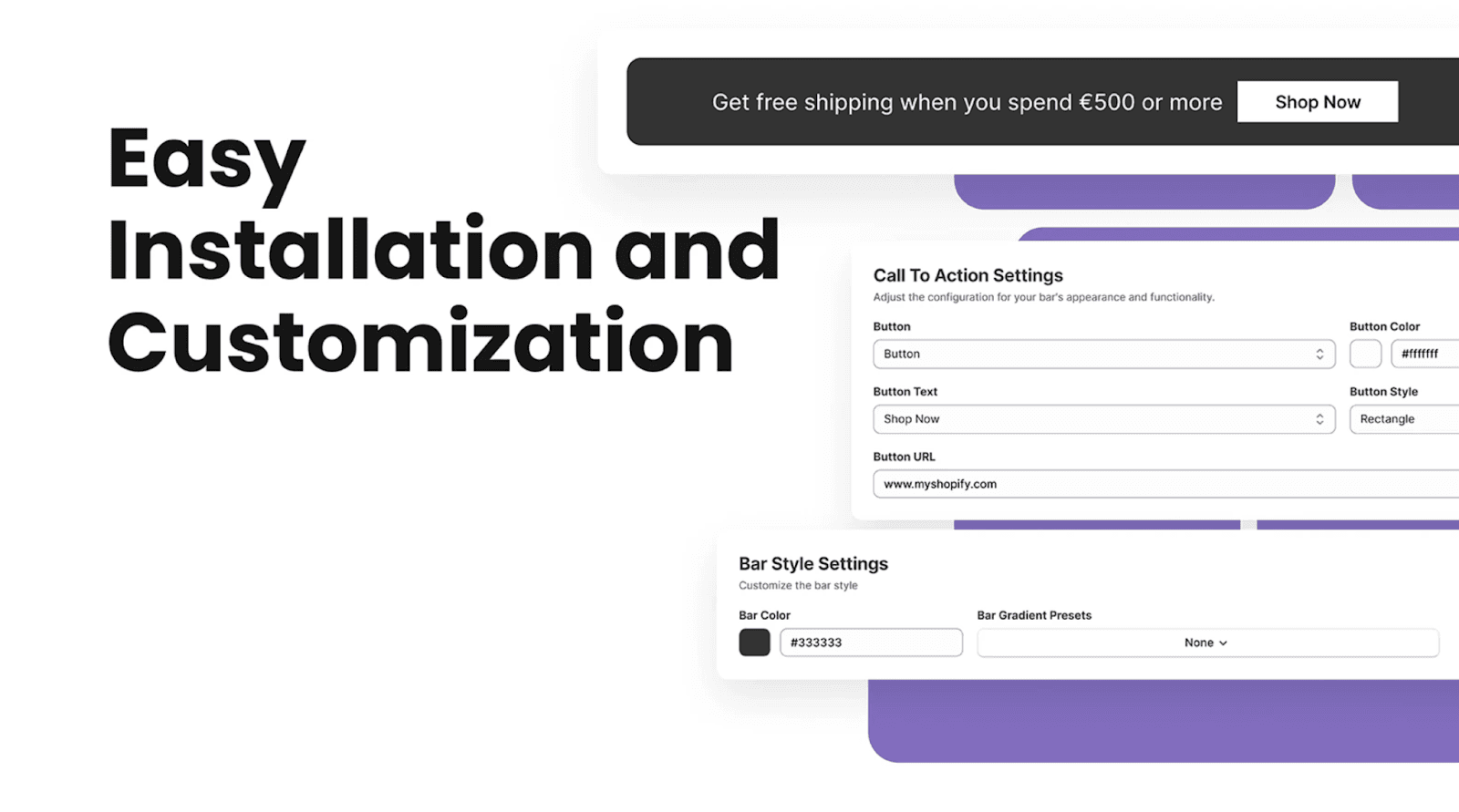 Step 2: Create Your Free Shipping Bar